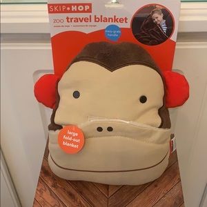 Skip Hop Zoo Travel Blanket Monkey